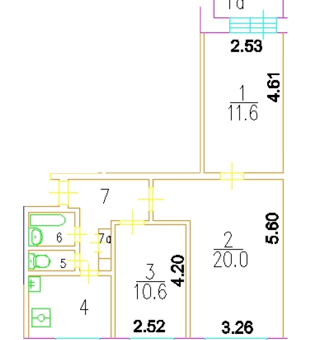 Планировка Генера Антонова 5к2